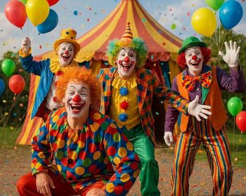 Dancing clowns